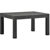 Image de Vidaxl Table De Jardin Anthracite 58x58x41 Cm Pp Rotin