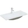 Image de Lavabo encastrÃ© avec robinet 81x39x18 cm CÃ©ramique Blanc