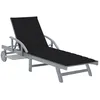 Image de Vidaxl Chaise Longue De Jardin Avec Coussin Bois D'acacia Solide