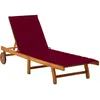 Image de Chaise Longue De Jardin Avec Coussin Bois D'acacia Solide Vidaxl Vidaxl
