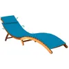 Image de Vidaxl Chaise Longue De Jardin Avec Coussin Bois D'acacia Solide