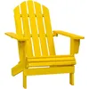 Image de Vidaxl Chaise De Jardin Adirondack Bois De Sapin Massif Jaune