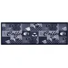 Image de vidaXL Tapis de sol de cuisine lavable Bleu cafÃ© 45x150 cm