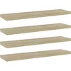 Image de Vidaxl Panneau De BibliothÃ¨que 4 Pcs ChÃªne Sonoma Bois DâIngÃ©nierie