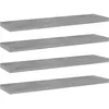 Image de VidaXL Panneaux de bibliothÃ¨que 4 pcs gris bÃ©ton bois d'ingÃ©nierie