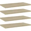 Image de Vidaxl Panneau De BibliothÃ¨que 4 Pcs ChÃªne Sonoma Bois DâIngÃ©nierie
