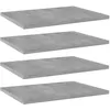 Image de VidaXL Panneaux de bibliothÃ¨que 4 pcs gris bÃ©ton bois d'ingÃ©nierie