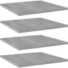 Image de VidaXL Panneaux de bibliothÃ¨que 4 pcs gris bÃ©ton bois d'ingÃ©nierie