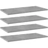 Image de vidaXL Panneaux de bibliothÃ¨que 4 pcs Gris bÃ©ton 60x30x1,5cm AgglomÃ©rÃ©