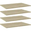 Image de Vidaxl Panneau De BibliothÃ¨que 4 Pcs ChÃªne Sonoma Bois DâIngÃ©nierie