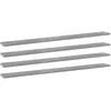 Image de vidaXL Panneaux de bibliothÃ¨que 4pcs Gris bÃ©ton 100x10x1,5cm AgglomÃ©rÃ©
