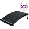 Image de Vidaxl Panneaux De Chauffage Solaire De Piscine CourbÃ©s 2 Pcs 110x65cm