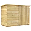 Image de Vidaxl Abri Ã VÃ©lo De Jardin 232x110x170 Cm Bois De Pin ImprÃ©gnÃ©