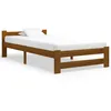 Image de vidaXL Cadre de lit sans matelas Marron miel Bois pin massif 90x200 cm