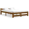 Image de vidaXL Cadre de lit sans matelas marron miel pin massif 160x200 cm