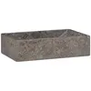 Image de vidaXL Lavabo Gris 45x30x12 cm Marbre