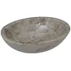 Image de vidaXL Lavabo Gris 53x40x15 cm Marbre