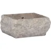 Image de vidaXL Lavabo Gris 30x30x13 cm Marbre