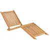 Image de Vidaxl Chaise Longue Bois De Teck Solide
