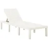 Image de Vidaxl Chaise Longue Plastique Blanc
