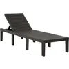 Image de Vidaxl Chaise Longue Plastique Anthracite