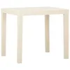 Image de Vidaxl Table De Jardin Blanc 79x65x72 Cm Plastique