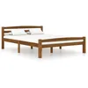 Image de vidaXL Cadre de lit sans matelas marron miel pin massif 140x200 cm