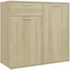 Image de Buffet 80 x 36 x 75 cm ChÃªne Sonoma bois contreplaquÃ© Design minimaliste