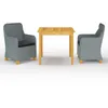 Image de Vidaxl Ensemble De Salle Ã Manger De Jardin 3 Pcs Gris Clair