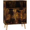 Image de Vidaxl Buffet ChÃªne FumÃ© 60x30x72 Cm AgglomÃ©rÃ©