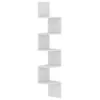 Image de vidaXL ?tagÂ¿Â¿re d'angle murale Blanc 19x19x123 cm AgglomÂ¿Â¿rÂ¿Â¿