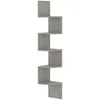 Image de vidaXL ÃtagÃ¨re d'angle murale gris bÃ©ton 19x19x123cm bois d'ingÃ©nierie