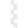 Image de vidaXL ÃtagÃ¨re d'angle murale Blanc brillant 19x19x123 cm AgglomÃ©rÃ©