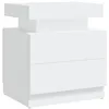 Image de vidaXL Table de chevet Blanc 45x35x52 cm AgglomÃ©rÃ©