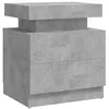 Image de vidaXL Table de chevet Gris bÂ¿Â¿ton 45x35x52 cm AgglomÂ¿Â¿rÂ¿Â¿