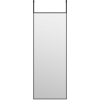 Image de vidaXL Miroir de porte Noir 30x80 cm Verre et aluminium