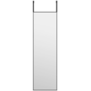 Image de vidaXL Miroir de porte Noir 30x100 cm Verre et aluminium