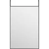 Image de Vidaxl Miroir De Porte Noir 40x60 Cm Verre Et Aluminium