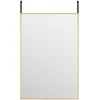 Image de Vidaxl Miroir De Porte DorÃ£Â© 40x60 Cm Verre Et Aluminium