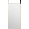 Image de Vidaxl Miroir De Porte DorÃ£Â© 40x80 Cm Verre Et Aluminium