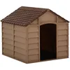 Image de Vidaxl Niche Pour Chiens Marron 71x71,5x68 Cm Pp