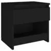 Image de Tables de chevet VidaXL  Tables de chevet  2 pcs Noir 40x30x39 cm Aggloméré P31600103