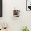 Image de vidaXL Meuble TV mural Blanc 30,5x30x30 cm