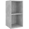 Image de Meuble TV mural Gris bÃ©ton 37x37x72 cm AgglomÃ©rÃ© - vidaXL