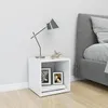 Image de vidaXL Meuble TV Blanc 37x35x37 cm AgglomÃ©rÃ©