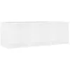 Image de Meuble TV Blanc 107x35x37 cm AgglomÃ©rÃ© - vidaXL