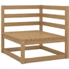 Image de Vidaxl Salon De Jardin 2 Pcs Avec Coussins Marron Miel Bois De Pin