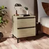 Image de vidaXL Table de chevet ChÃªne sonoma 40x35x50 cm AgglomÃ©rÃ©