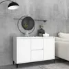 Image de vidaXL Buffet blanc 104x35x70 cm bois d'ingÃ©nierie