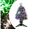 Image de vidaXL Sapin de NoÃ«l avec LED Vert et blanc 64 cm Fibre optique
